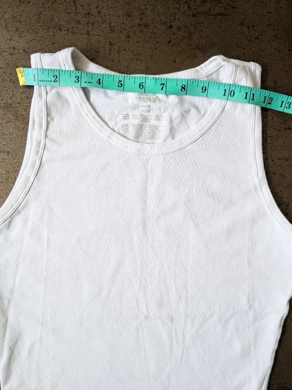 Spanx Men's Scult Cotton Spandex Tank, size S, bright white